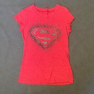 DC Comics Women's Red and Silver T-shirt